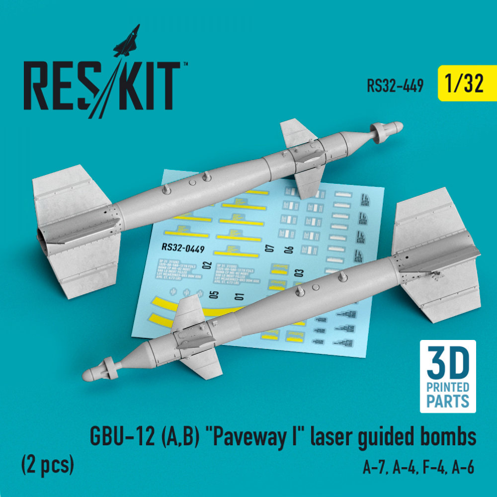 1/32 GBU-12 A,B Paveway I laser guided bombs (2x)