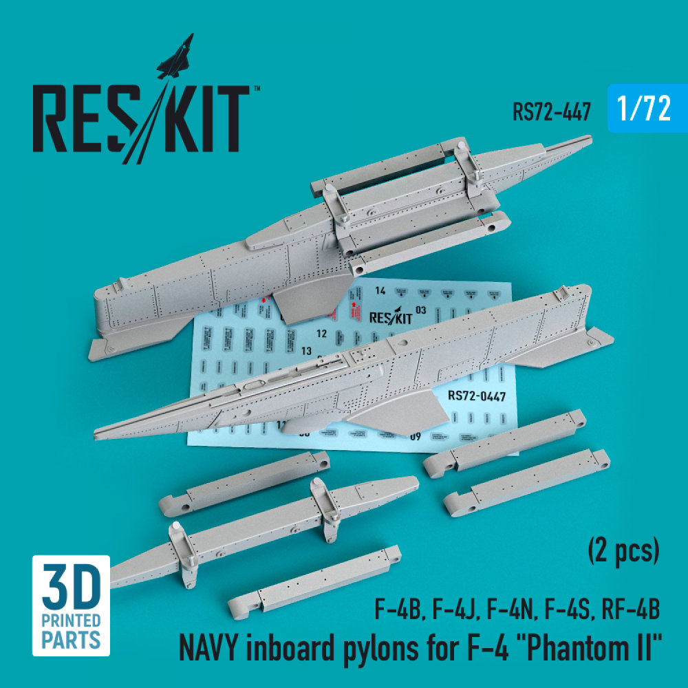 1/72 NAVY inboard pylons F-4 'Phantom II' (2 pcs.)