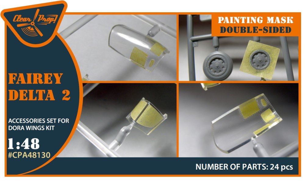 1/48 Fairey Delta 2 double-sided paint.mask (DORA)