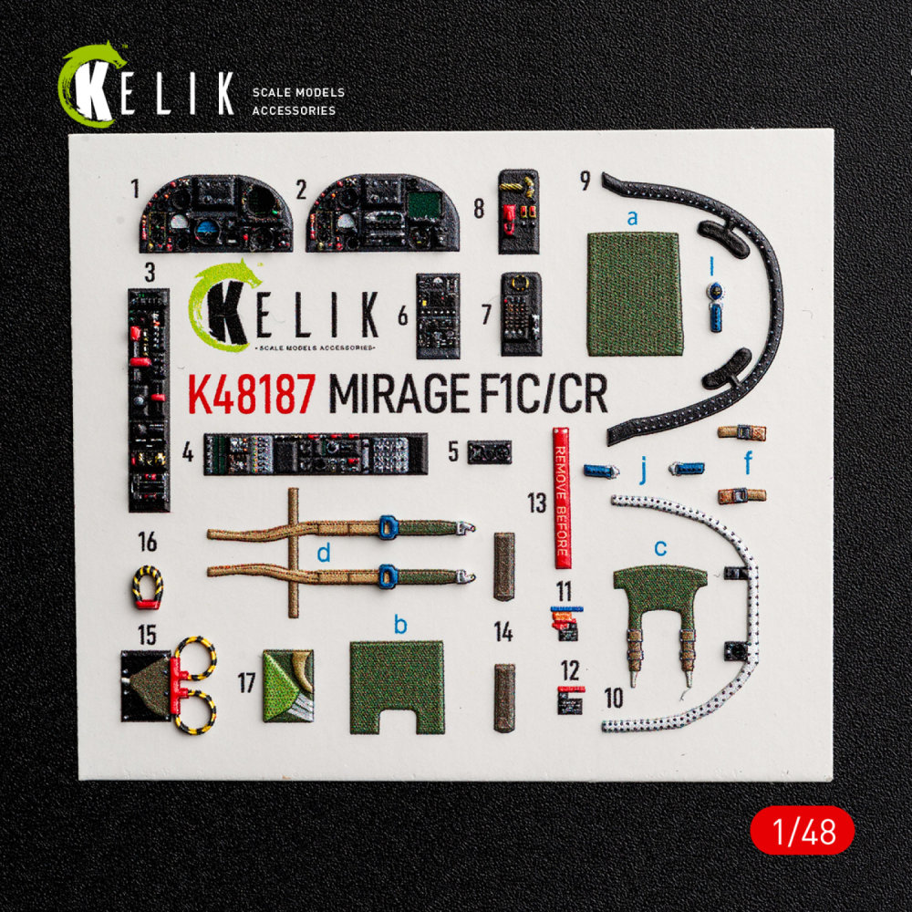 1/48 Mirage F1C/CR - interior 3D (ITA) 