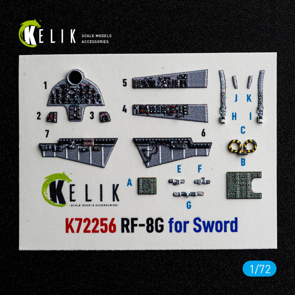 1/72 RF-8G - interior 3D (SWORD)