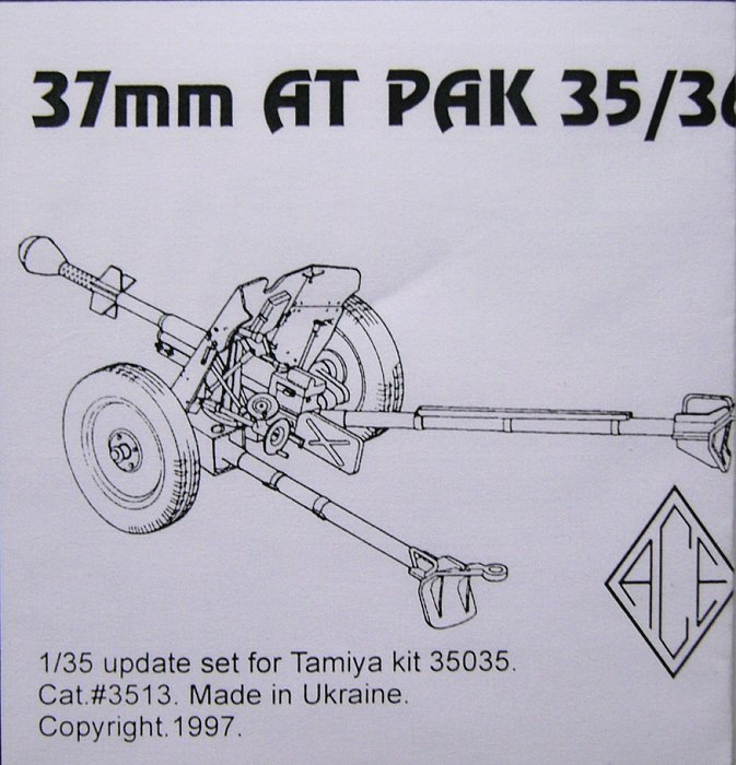 1/35 Update set for 37mm AT PAK 35/36  (TAM 35035)