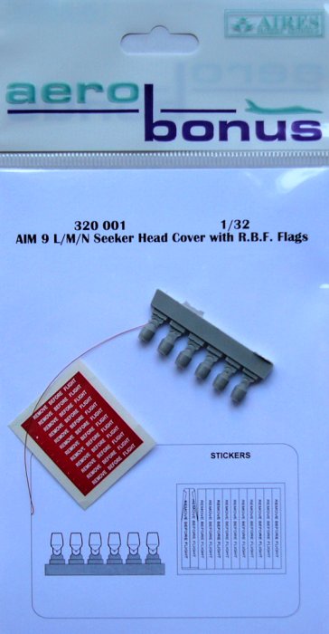 1/32 AIM 9 L/M/N Seeker head cover w/ R.B.F flags