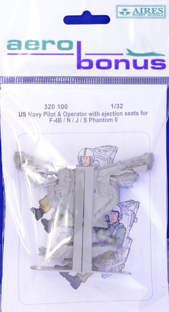 1/32 US Navy Pilot&Operat.w/ ej.seats for F-4B/N/J