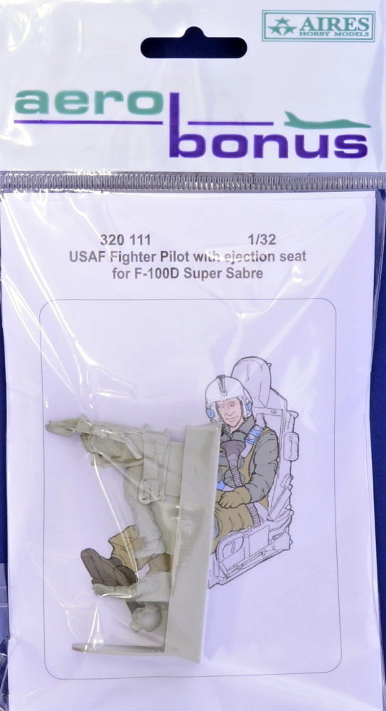 1/32 USAF Pilot for F-100 with eject.seat (TRUMP)