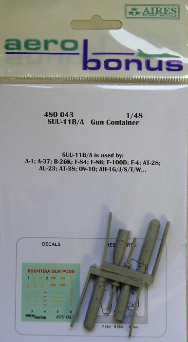 1/48 SUU-11B/A gun container