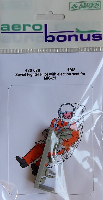 1/48 Soviet fighter pilot w/ eject.seat for MiG-25