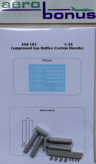1/48 Compressed gas bottles - carbon dioxide