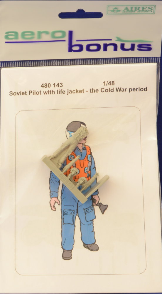 1/48 Soviet Pilot with life jacket (the Cold War)