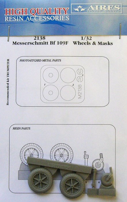 1/32 Bf 109F wheels & masks  (TRUMP)