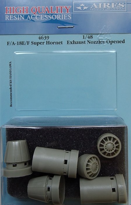 1/48 F/A-18E/F Sup.Hornet exh.nozzles opened (HAS)