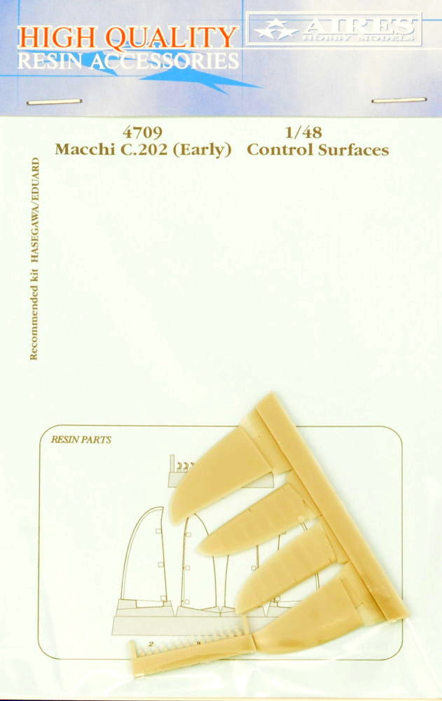 1/48 Macchi C.202 (early) control surfaces (HAS)