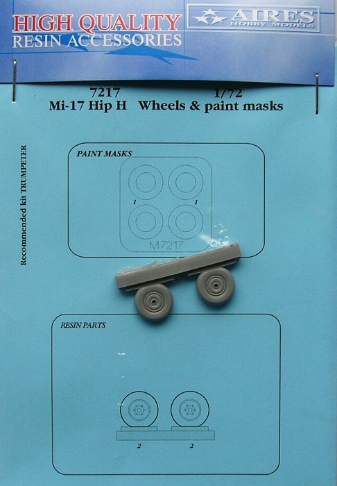 1/72 Mi-17 Hip H wheels & paint masks (TRUMP)