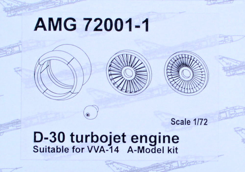1/72 D-30 turbojet engine for VVA-14 (AMOD)