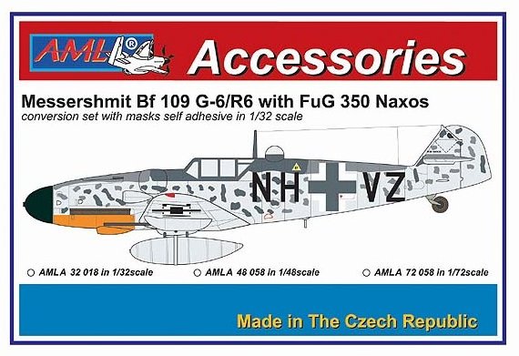 1/72 Bf 109 G-6/R6 w/ FuG 350 Naxos Conversion set
