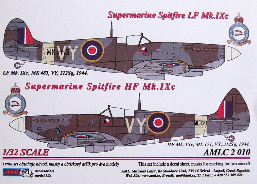 1/32 Masks S.Spitfire Mk.IXC (VY)
