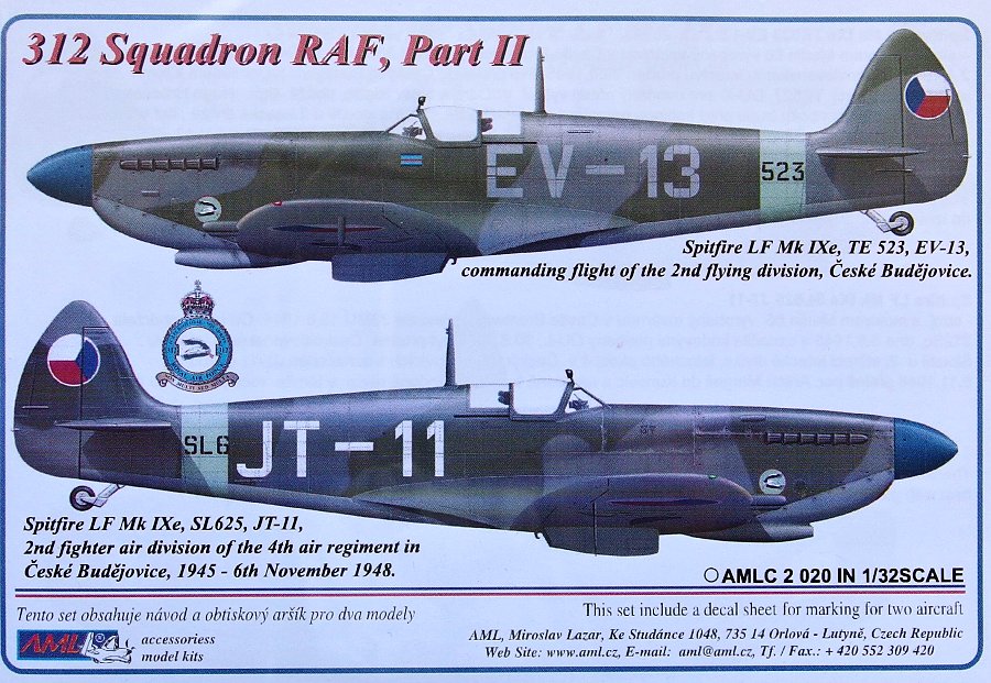 1/32 Decals 312 Squadron RAF Part II.