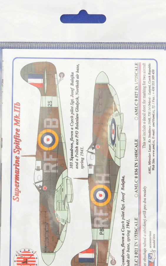 1/32 Decals Supermarine Spitfire Mk.IIb