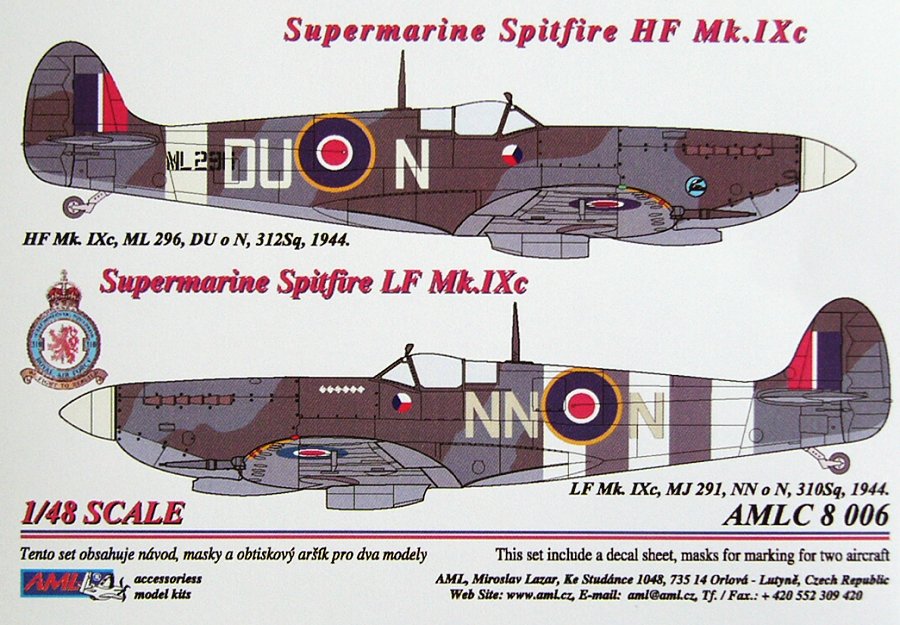 1/48 Masks S.Spitfire Mk.IXC (DUoN, NNoN)