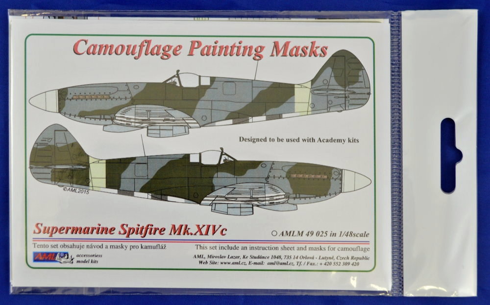 1/48 Camouflage masks S.Spitfire Mk.XIVc (ACAD)