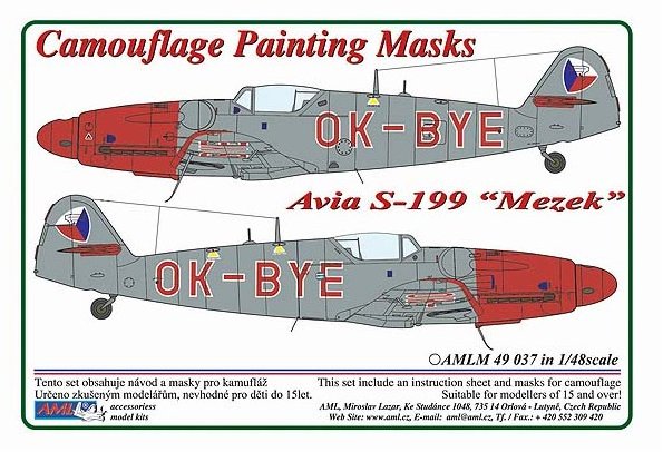 1/48 Camouflage masks Avia S-199 'Mezek' OK-BYE