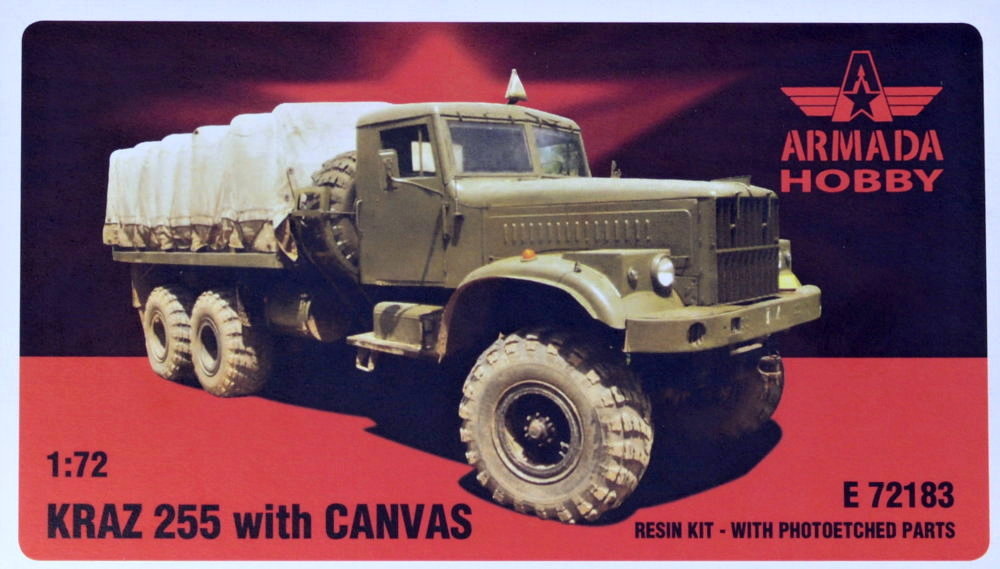 1/72 KRAZ 255 with canvas (resin kit w/ PE)