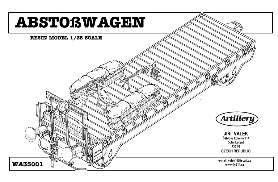 1/35 Abstoswagen - rear/front wagon (resin kit) 
