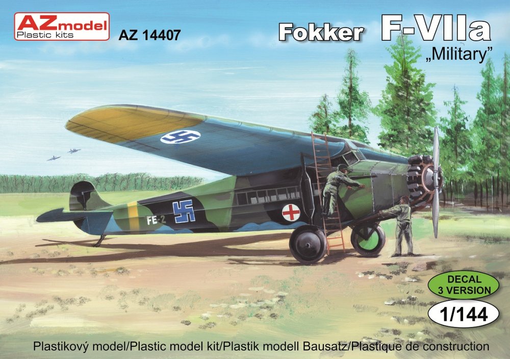 1/144 Fokker F.VIIa Military (3x decal versions)