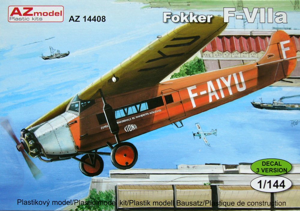 1/144 Fokker F.VIIa Civil (3x decal versions)