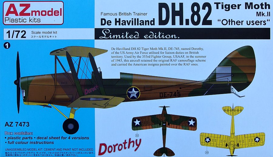 1/72 DH.82 Tiger Moth Mk.II (USAF,Poland,Thailand)