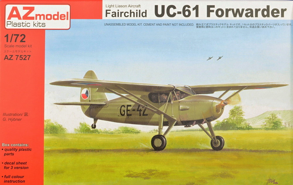 1/72 Fairchild UC-61 Forwarder (3x camo)