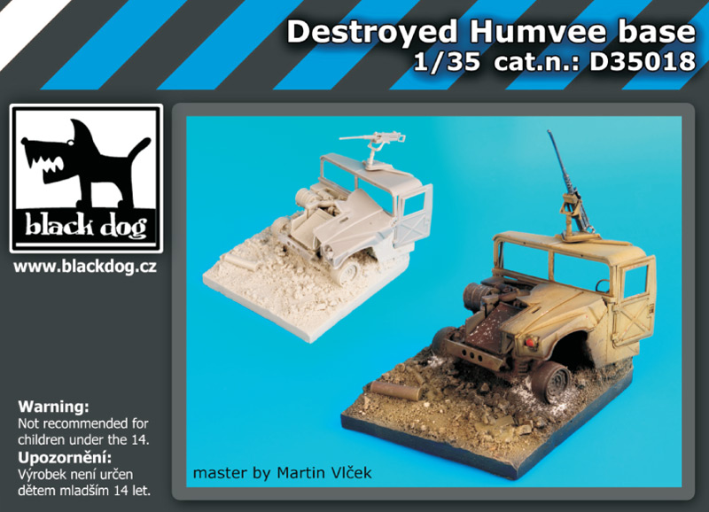 1/35 Destroyed Humvee base