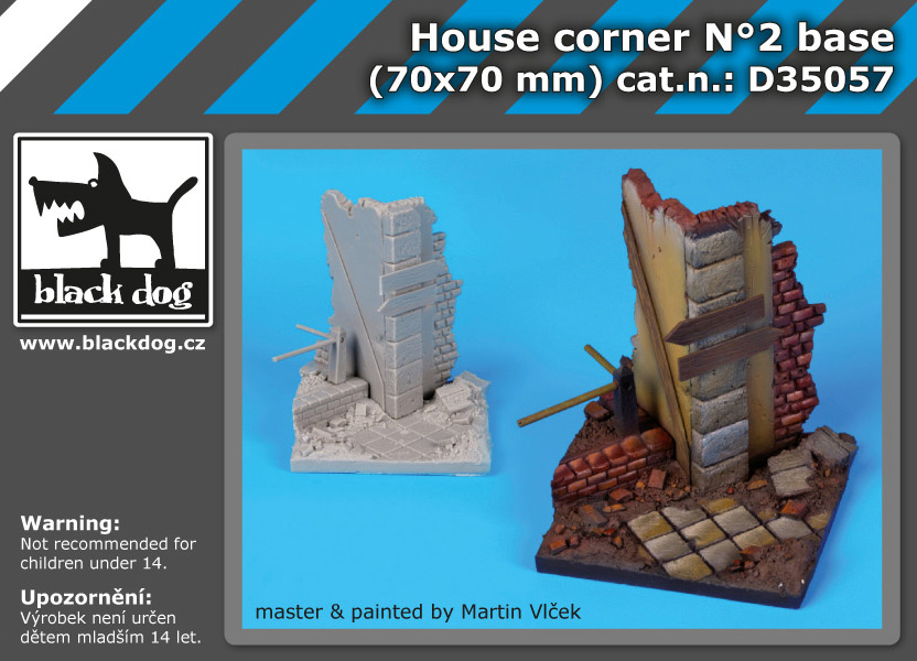 1/35 House corner base No.2 (70x70 mm)