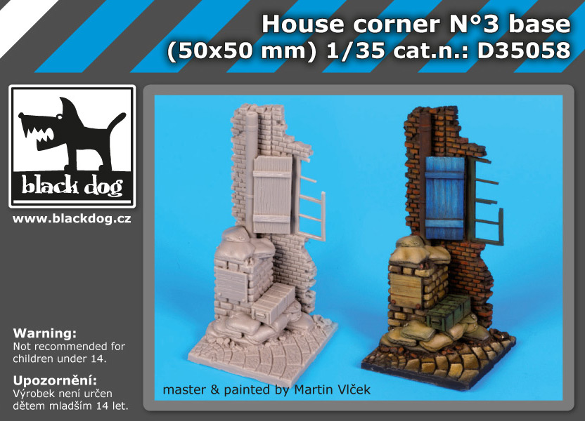 1/35 House corner base No.3 (50x50 mm)