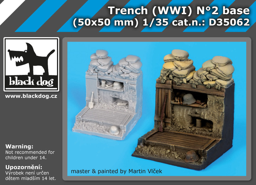 1/35 Trench WWI base No.2 (50x50 mm)