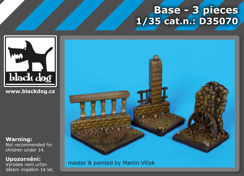 1/35 Base - 3 pieces