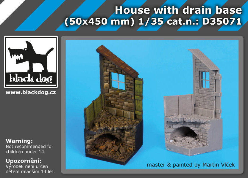 1/35 House with drain base (50x450mm)