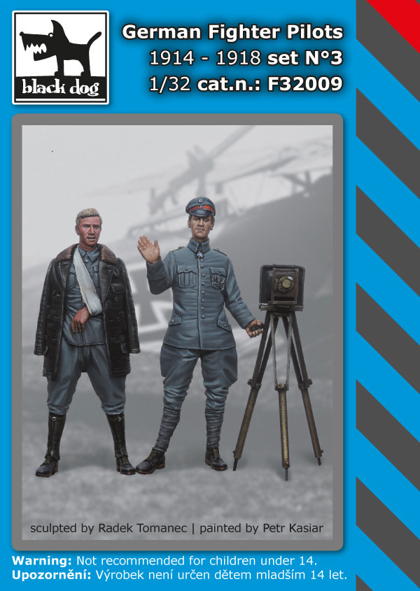 1/32 German Fighter Pilots set 3 1914-18 (2 fig.)