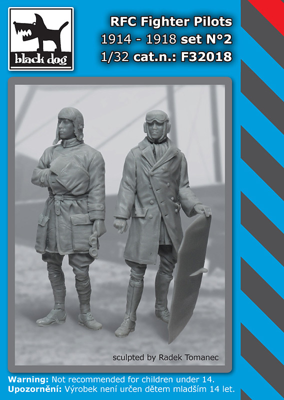 1/32 RFC Fighter Pilots set 1914-18 No.2 (2 fig.)