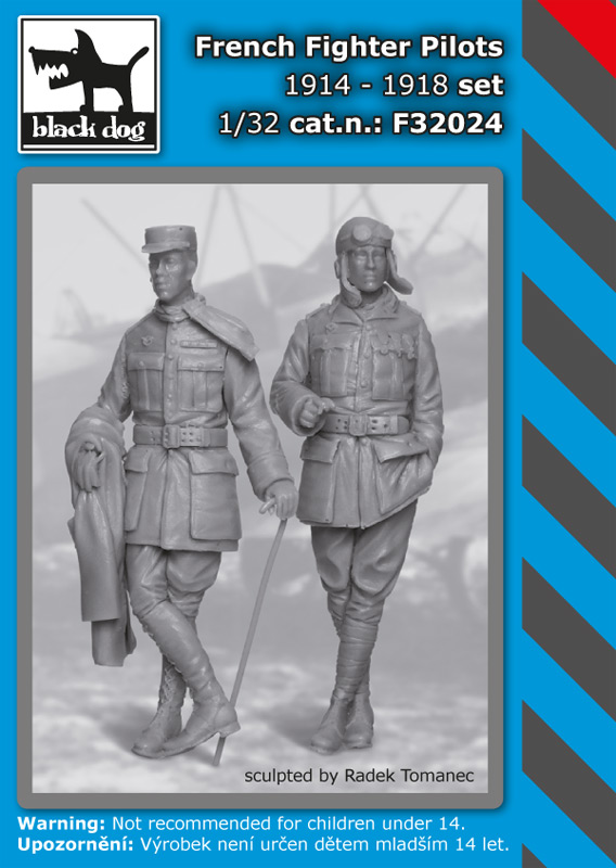 1/32 French Fighter Pilots set 1914-1918 (2 fig.)