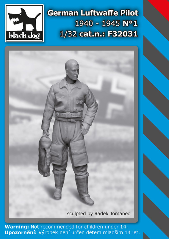 1/32 German Luftwaffe pilot 1940-45 No.1 (1 fig.)
