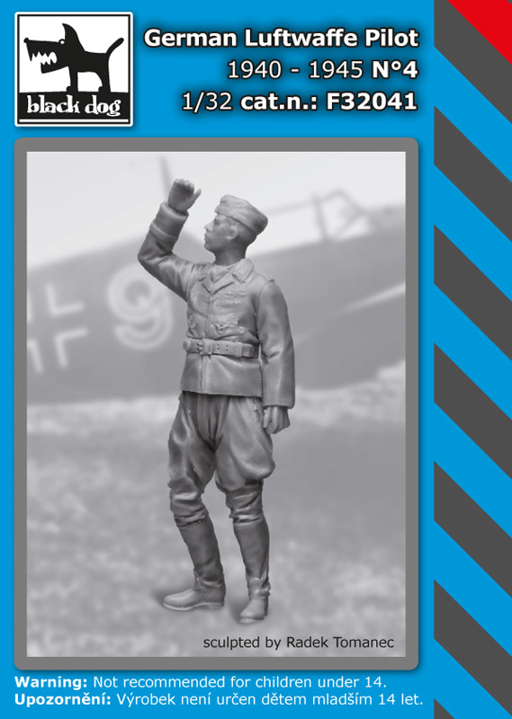 1/32 German Luftwaffe pilot 1940-45 No.4 (1 fig.)