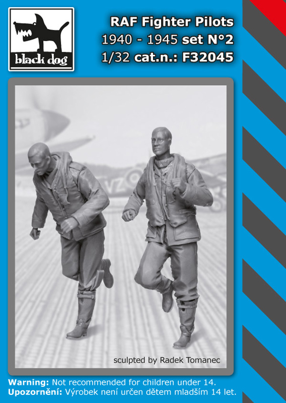 1/32 RAF Fighter pilots 1940-45 set No.2 (2 fig.)
