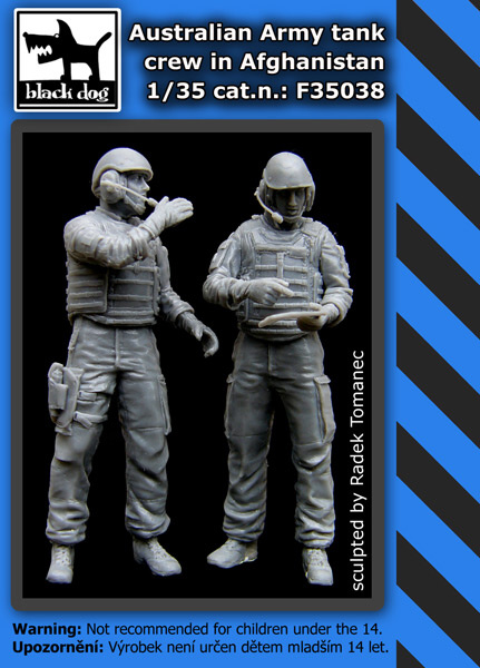 1/35 Australian army tank crew in Afghan. (2 fig.)
