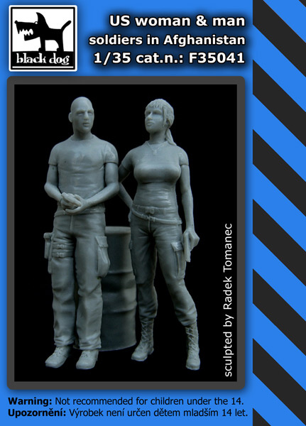 1/35 US woman&man soldiers in Afghanistan (2 fig.)