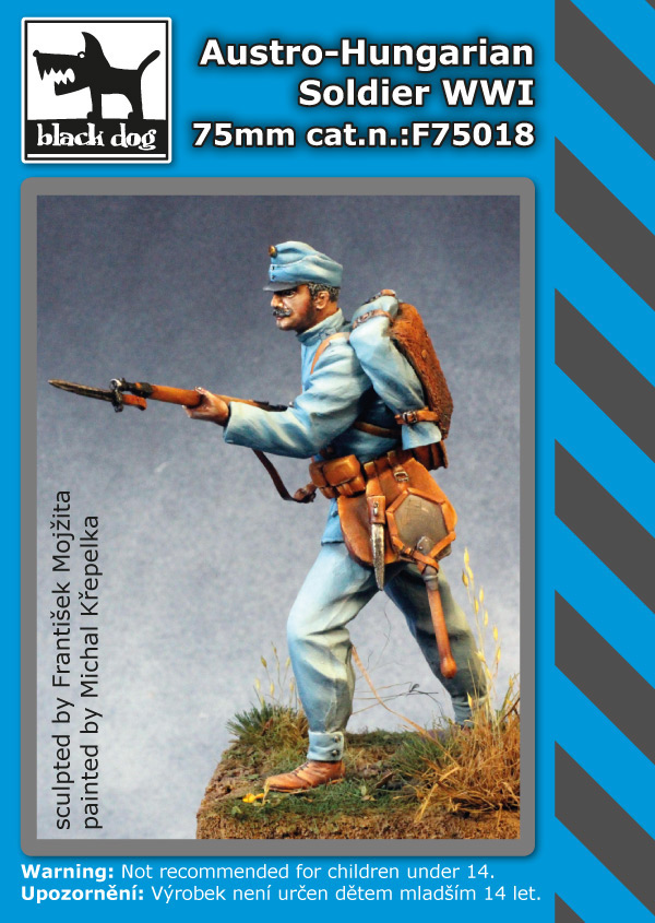 75mm Austro-Hungarian soldier WWI (resin figure)
