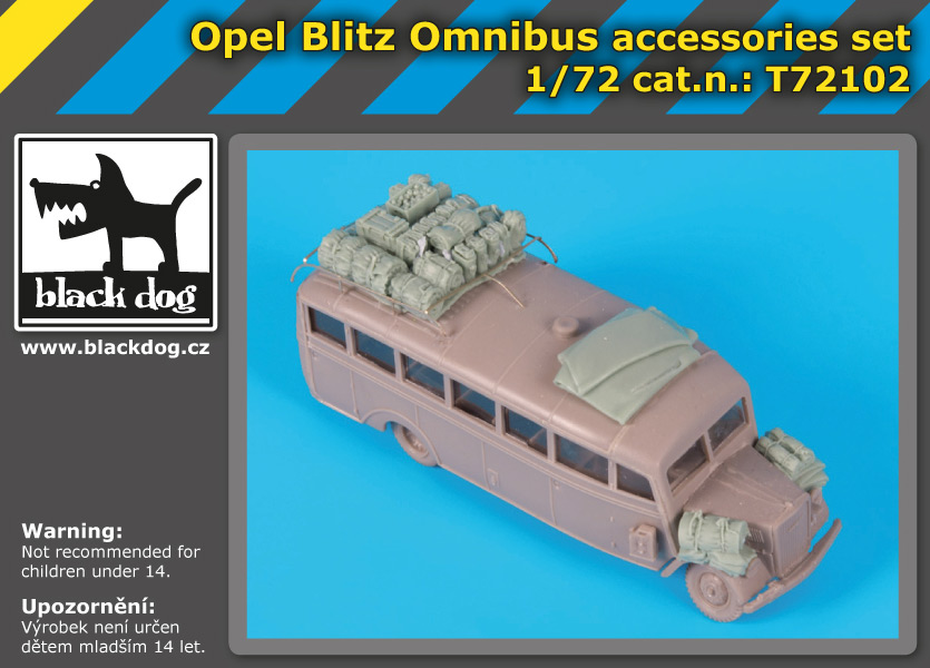 1/72 Opel Blitz Omnibus accessories set (RODEN)
