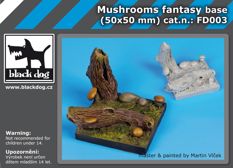 Mushrooms fantasy base (50 x 50 mm)
