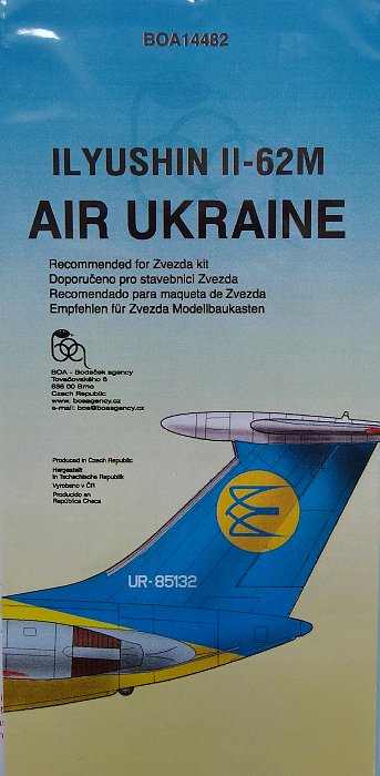 1/144 Decals Ilyushin IL-62M AIR UKRAINE
