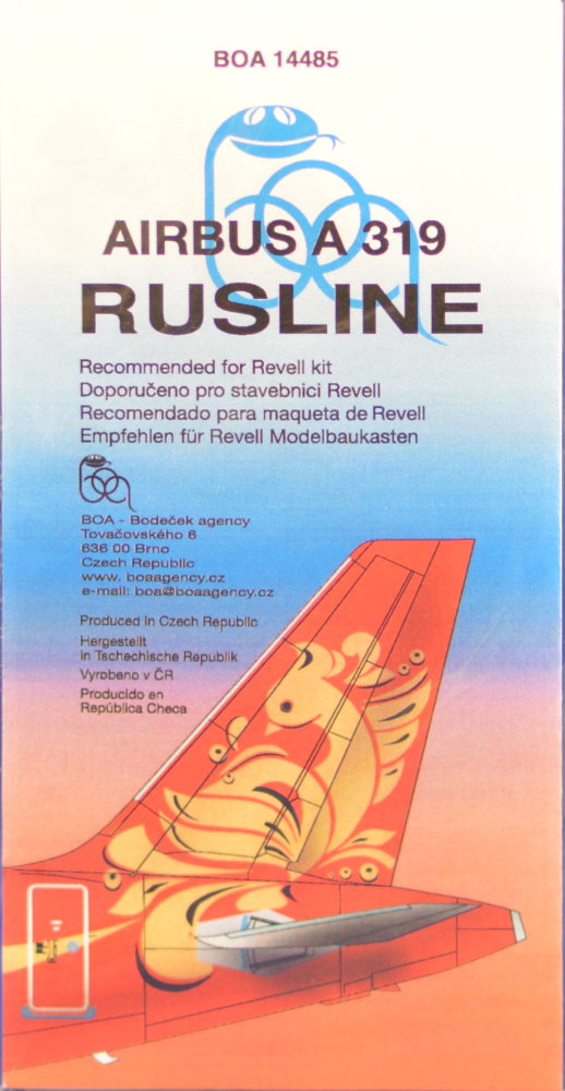 1/144 Decals Airbus A319 RUSLINE (REV)